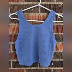Lululemon Athletica Blue Ribbed Tank Top